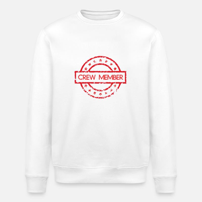 crew member - Stanley/Stella ROLLER Unisex Organic Sweatshirt - white