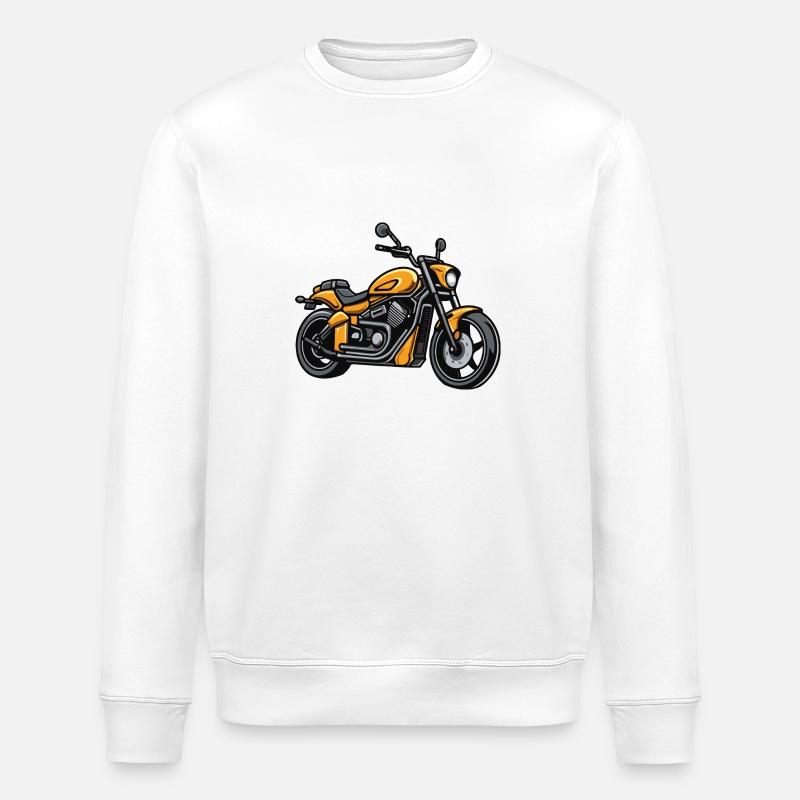Motorrad Biker - Stanley/Stella Unisex Bio-Sweatshirt ROLLER - Weiß