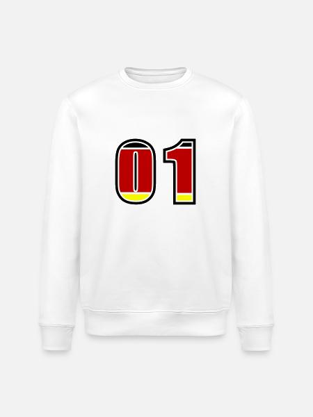 1 Number Germany Jersey - Stanley/Stella ROLLER Unisex Organic Sweatshirt - white