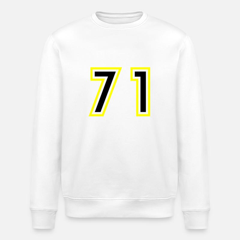 71 Nombre Collège - Sweat bio ROLLER Stanley/Stella Unisexe - blanc
