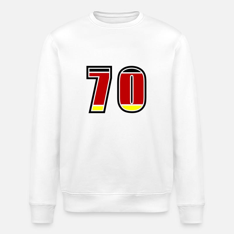 Maillot Allemagne numéro 70 - Sweat bio ROLLER Stanley/Stella Unisexe - blanc