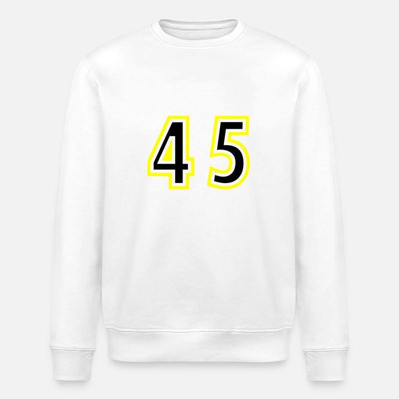 45 Nombre Collège - Sweat bio ROLLER Stanley/Stella Unisexe - blanc