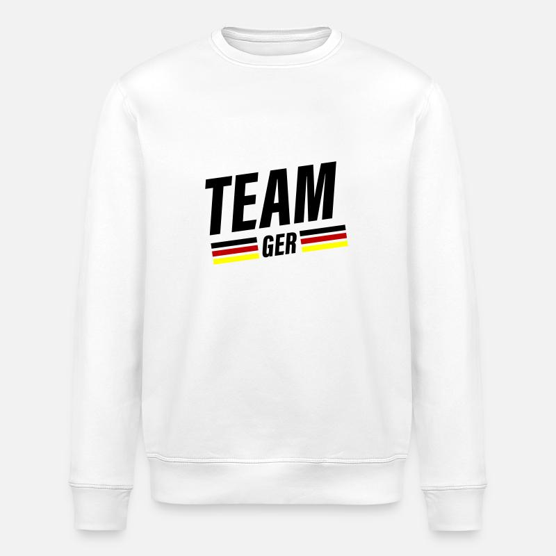 Team Germany - Stanley/Stella Unisex Bio-Sweatshirt ROLLER - Weiß
