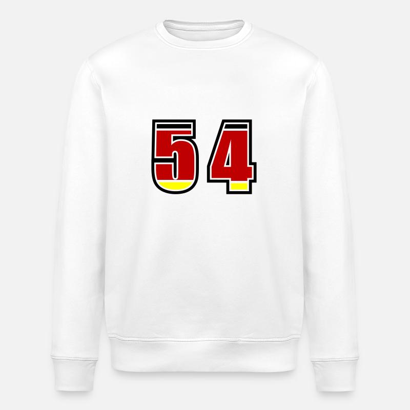 54 Numéro Allemagne Jersey - Sweat bio ROLLER Stanley/Stella Unisexe - blanc