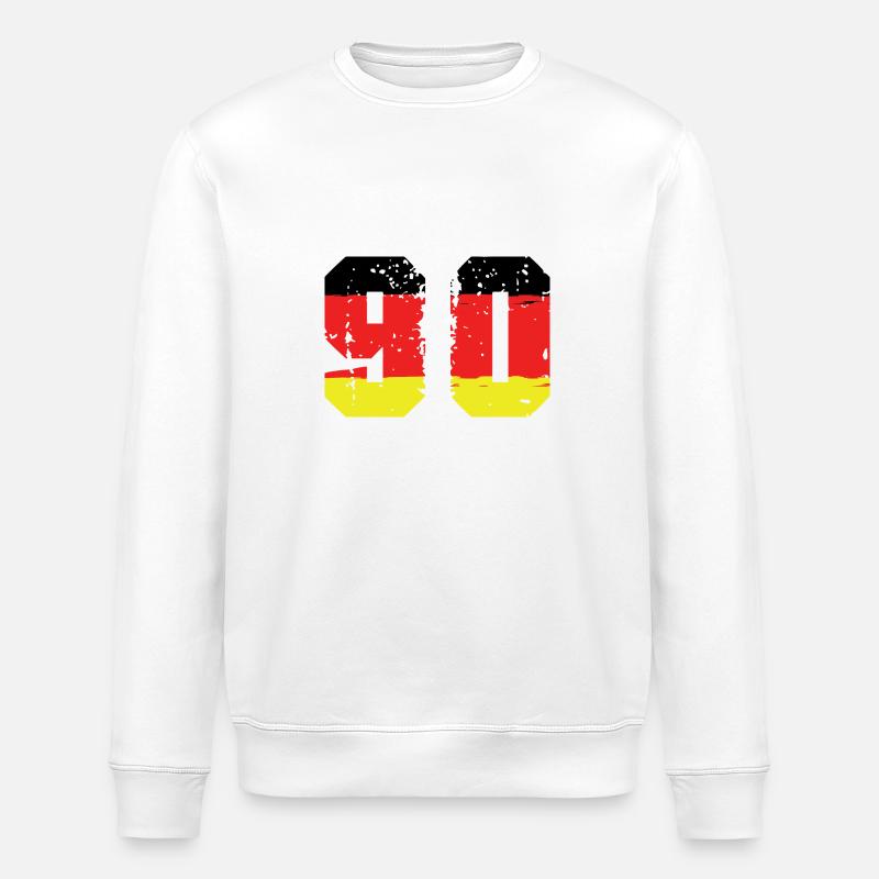 Maillot Allemagne numéro 90 - Sweat bio ROLLER Stanley/Stella Unisexe - blanc