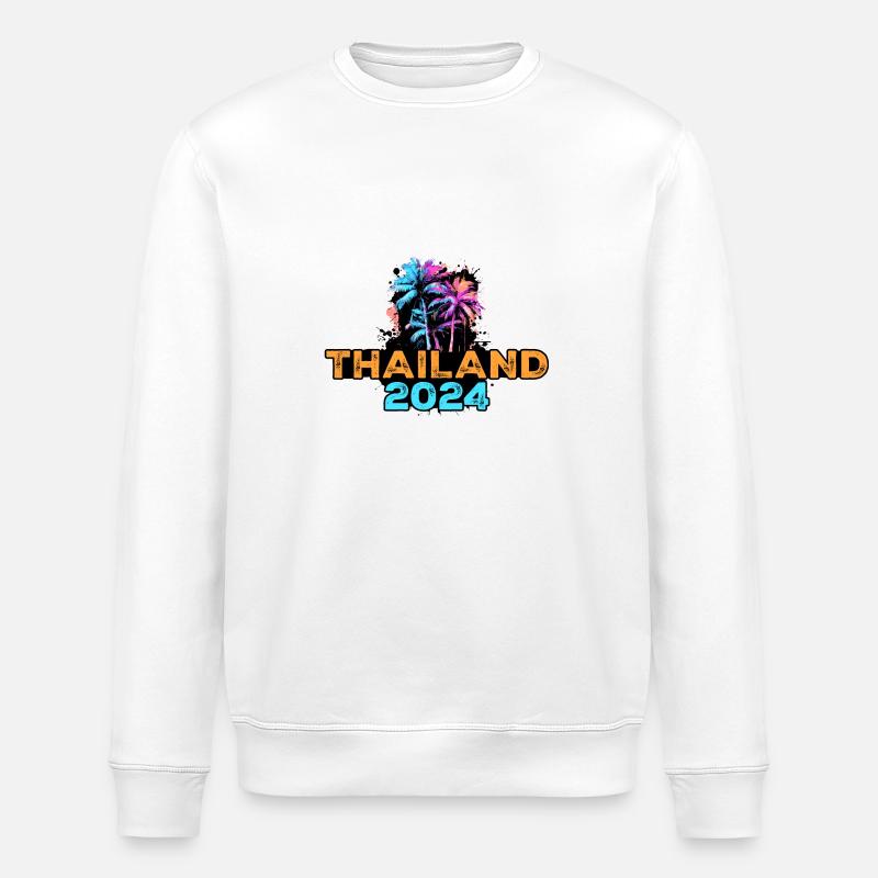 Thailand 2024 Tour - Stanley/Stella ROLLER Unisex Organic Sweatshirt - white