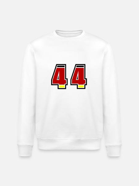 44 Number Germany Jersey - Stanley/Stella ROLLER Unisex Organic Sweatshirt - white