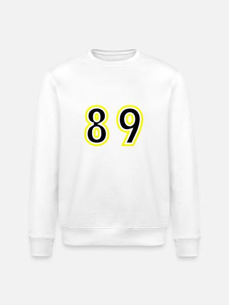 89 Number College - Stanley/Stella ROLLER Unisex Organic Sweatshirt - white
