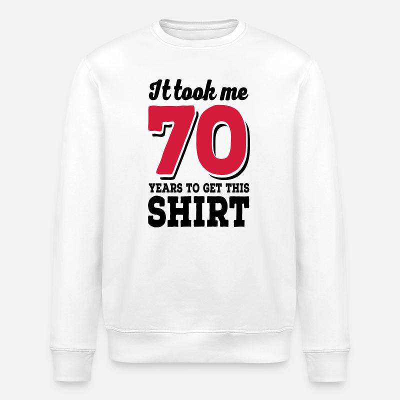 70 ans - Sweat bio ROLLER Stanley/Stella Unisexe - blanc