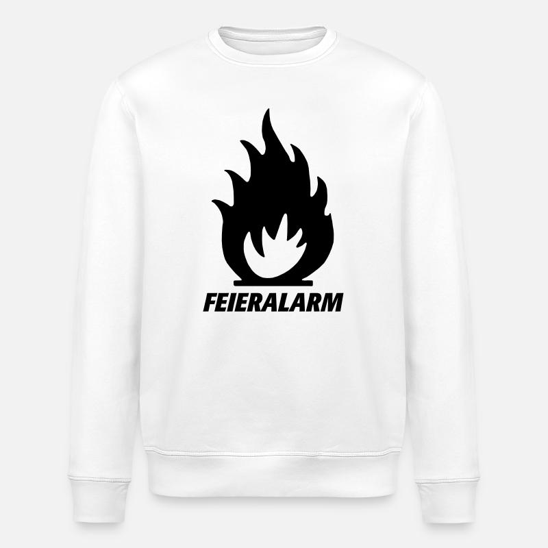 Feieralarm - Stanley/Stella Unisex Bio-Sweatshirt ROLLER - Weiß