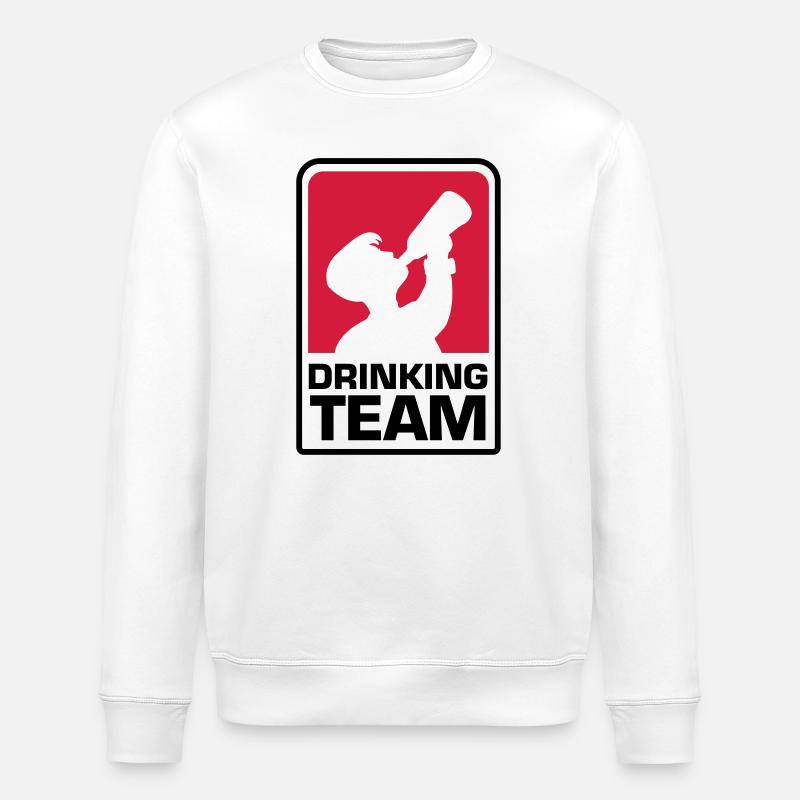 party logo drinking team - Stanley/Stella Unisex Bio-Sweatshirt ROLLER - Weiß