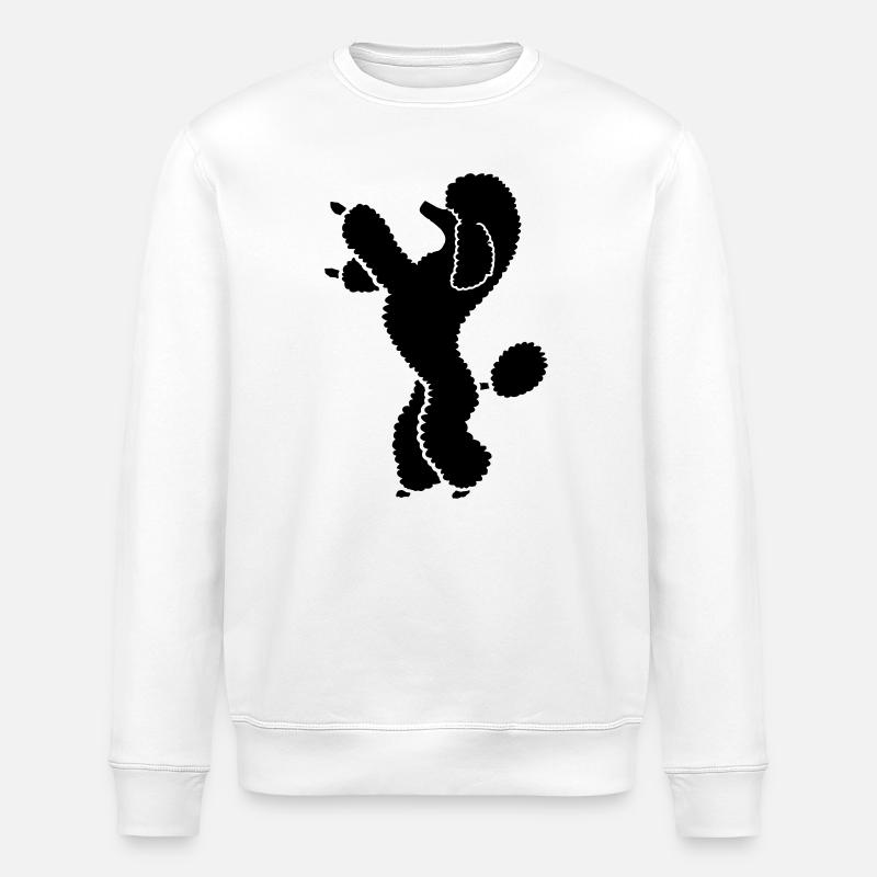Pudel poodle - Stanley/Stella Unisex Bio-Sweatshirt ROLLER - Weiß