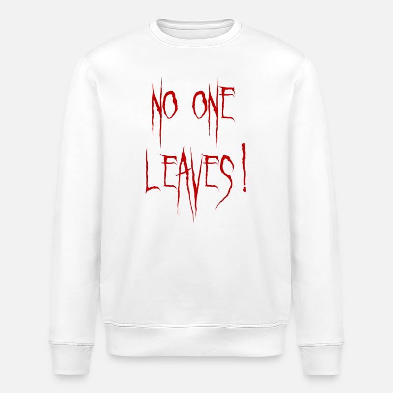 No one leaves Design - Stanley/Stella ROLLER Unisex Organic Sweatshirt - white