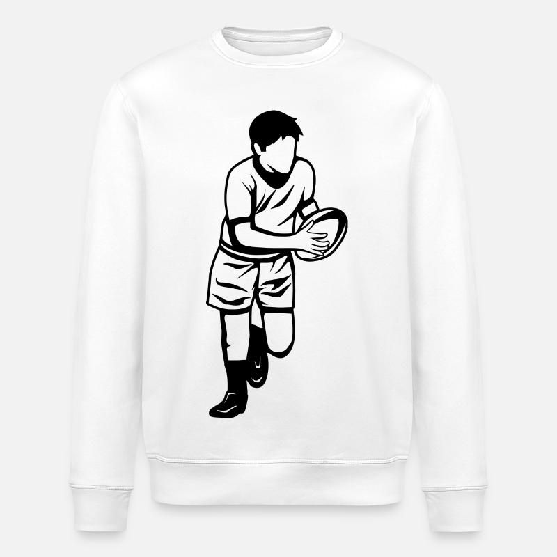 Garçon de rugby - Sweat bio ROLLER Stanley/Stella Unisexe - blanc