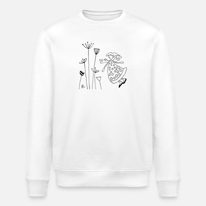 Engel lustig - Stanley/Stella Unisex Bio-Sweatshirt ROLLER - Weiß