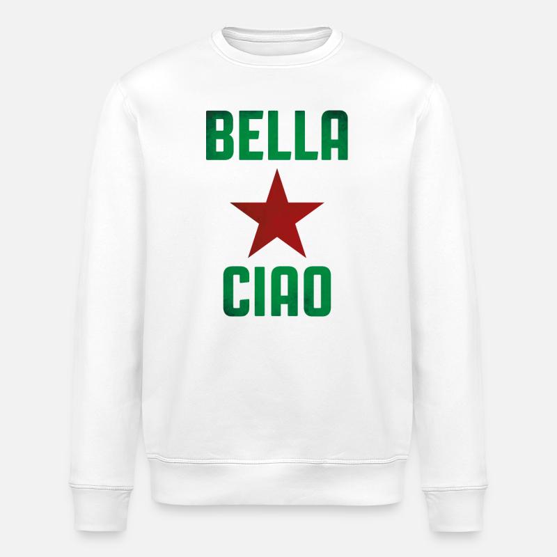 Partisan Singing - Stanley/Stella ROLLER Unisex Organic Sweatshirt - white