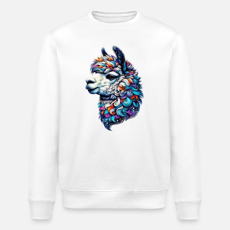 Alpaka - Stanley/Stella Unisex Bio-Sweatshirt ROLLER - Weiß