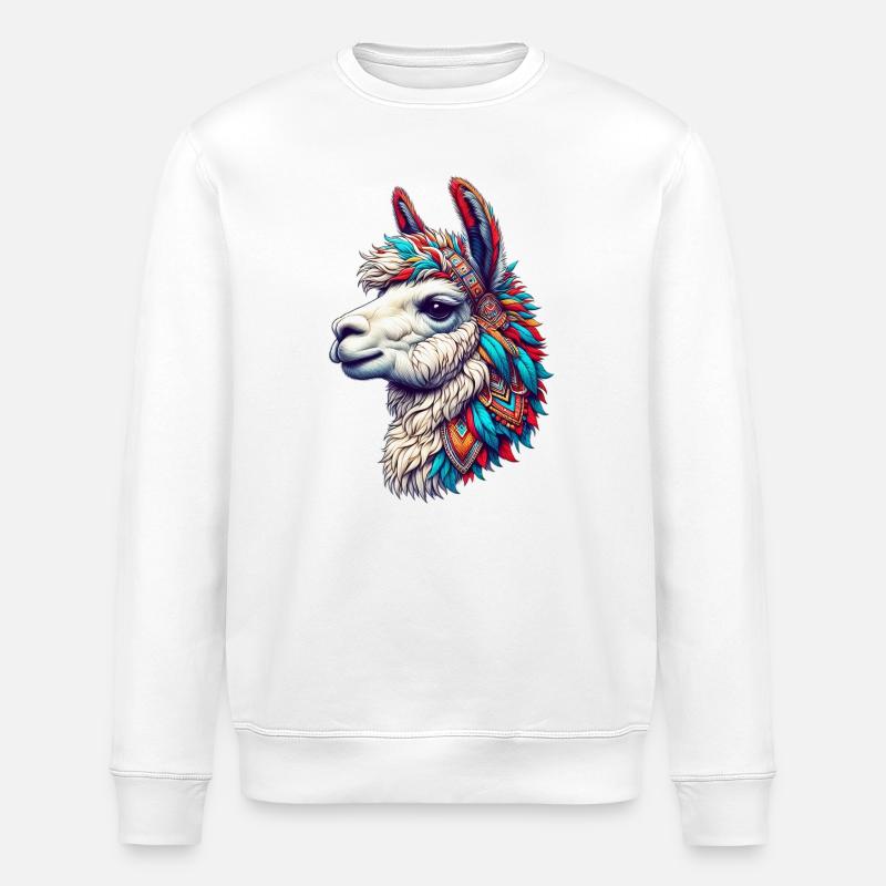 Alpaka - Stanley/Stella Unisex Bio-Sweatshirt ROLLER - Weiß