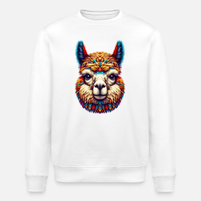 Alpaca - Stanley/Stella ROLLER Unisex Organic Sweatshirt - white