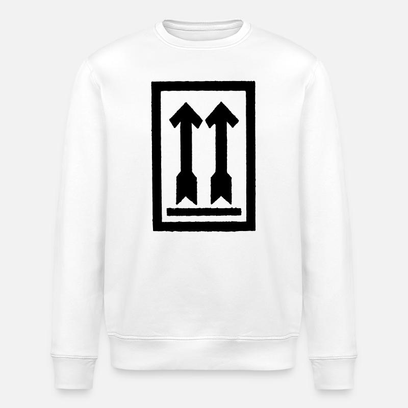 Allongé droit - Sweat bio ROLLER Stanley/Stella Unisexe - blanc