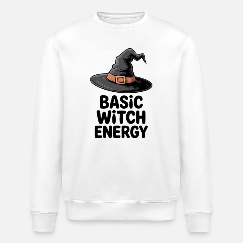 Basic Witch Energy - Stanley/Stella ROLLER Unisex Organic Sweatshirt - white