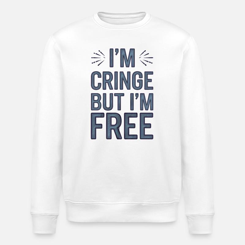 Humorvoller Spruch, Bering Free - Stanley/Stella Unisex Bio-Sweatshirt ROLLER - Weiß