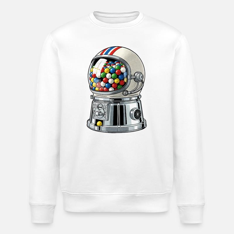 BubbleNaut - Stanley/Stella Unisex Bio-Sweatshirt ROLLER - Weiß