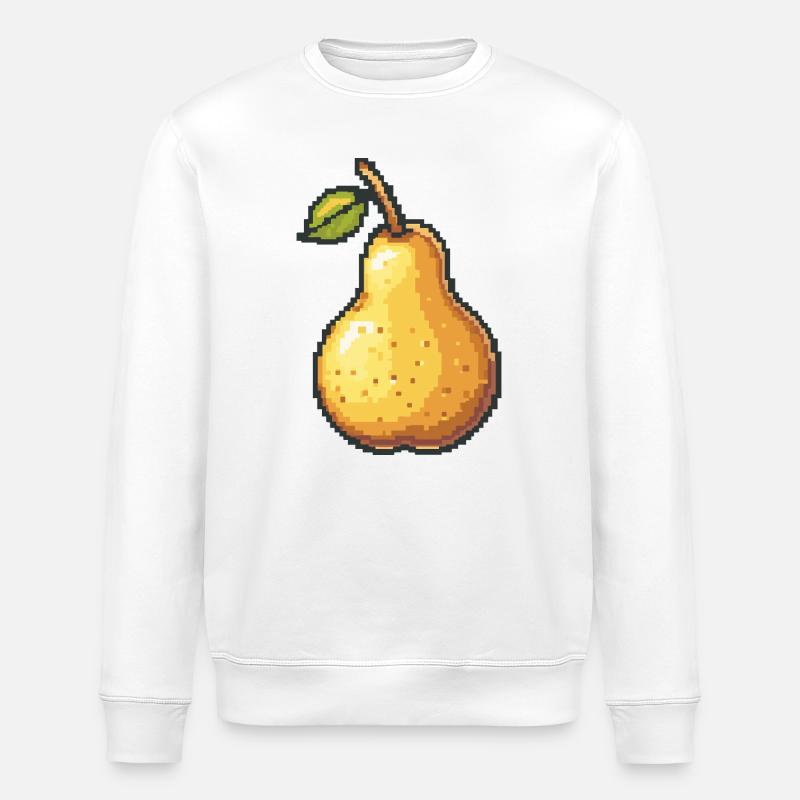 Pixel Bulb Retro Pixel Art - Stanley/Stella ROLLER Unisex Organic Sweatshirt - white