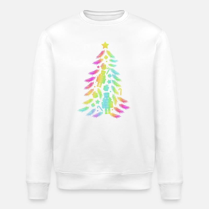 Casse-noisette sapin de Noël - Sweat bio ROLLER Stanley/Stella Unisexe - blanc