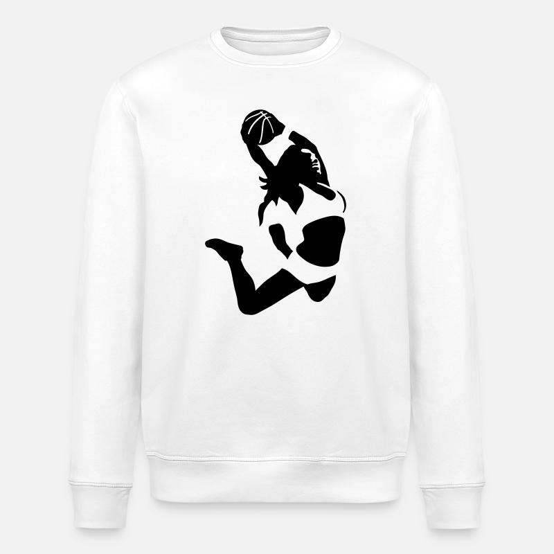 Basketteur Fille - Sweat bio ROLLER Stanley/Stella Unisexe - blanc