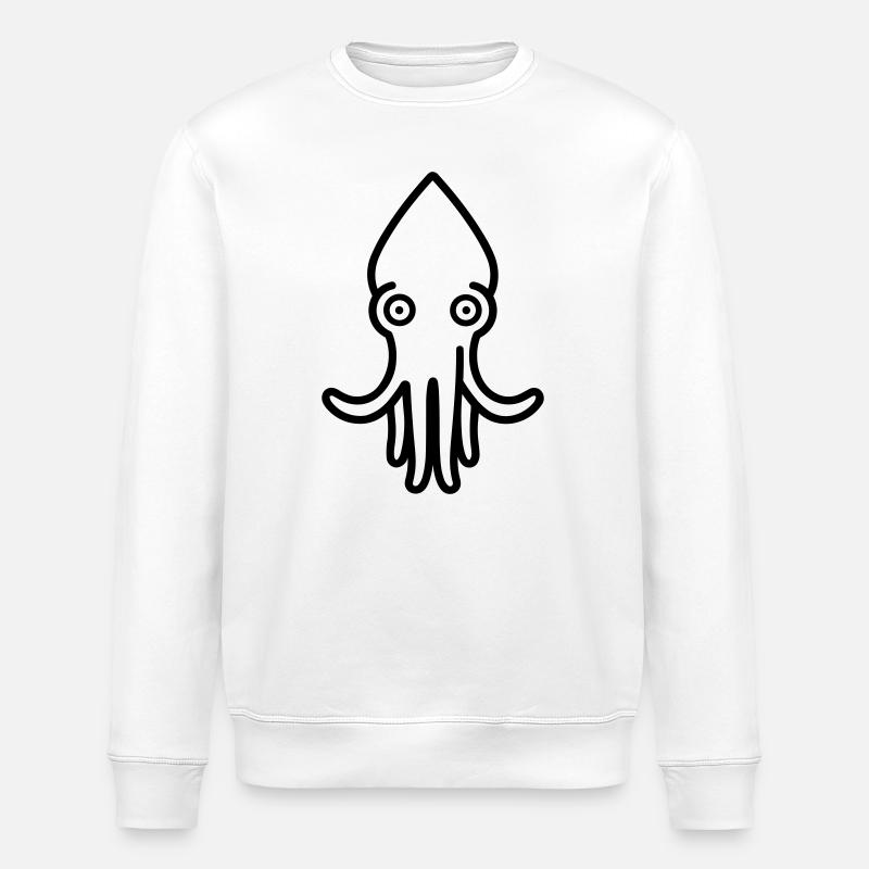 Tintenfisch - Stanley/Stella Unisex Bio-Sweatshirt ROLLER - Weiß