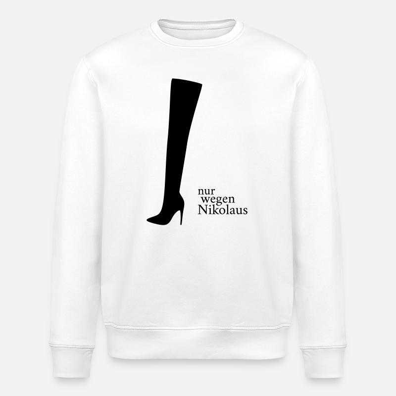 À cause de Saint-Nicolas - Sweat bio ROLLER Stanley/Stella Unisexe - blanc