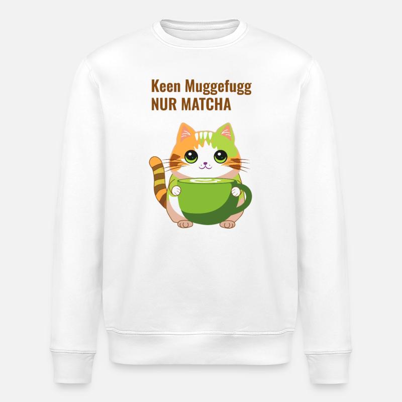 Keen Muggefugg - Nur Matcha - Stanley/Stella Unisex Bio-Sweatshirt ROLLER - Weiß