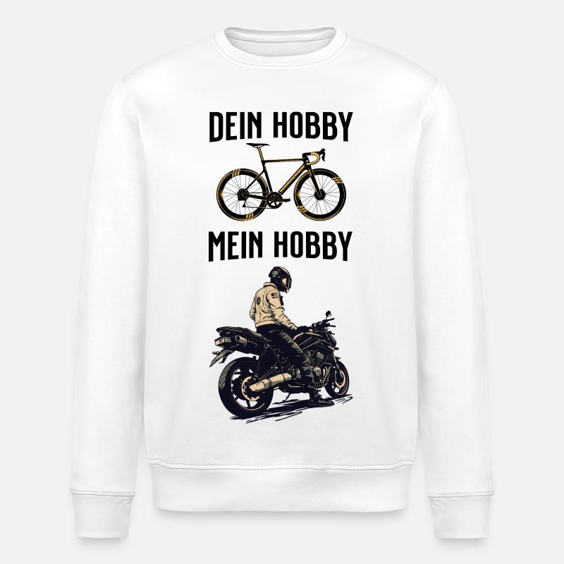 Dein Hobby Mein Hobby - Stanley/Stella Unisex Bio-Sweatshirt ROLLER - Weiß