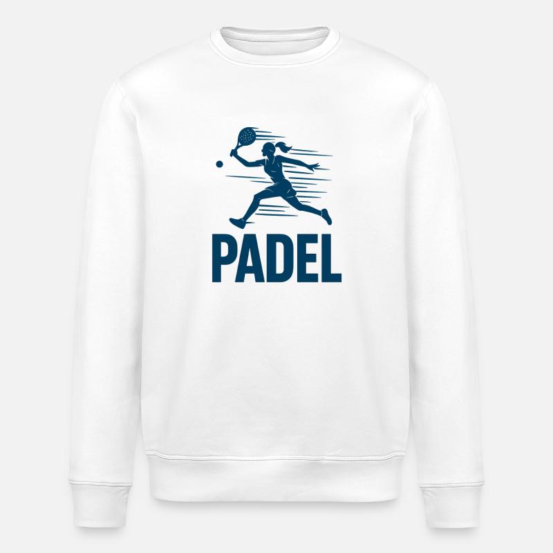 Padel Sprinter Silhouette - Sweat bio ROLLER Stanley/Stella Unisexe - blanc