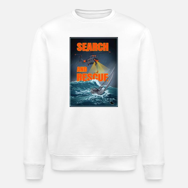 Suche und Rettung - Stanley/Stella Unisex Bio-Sweatshirt ROLLER - Weiß