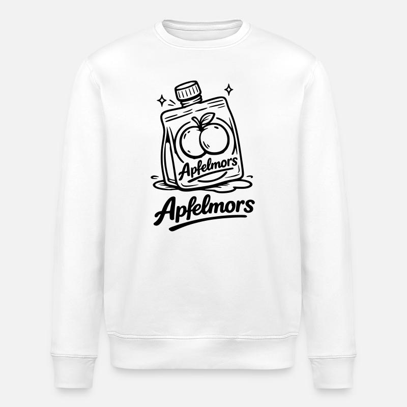 Apple Mors Butt - Stanley/Stella ROLLER Unisex Organic Sweatshirt - white