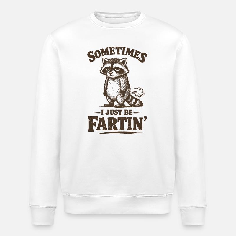 Parfois, je pète simplement. - Sweat bio ROLLER Stanley/Stella Unisexe - blanc