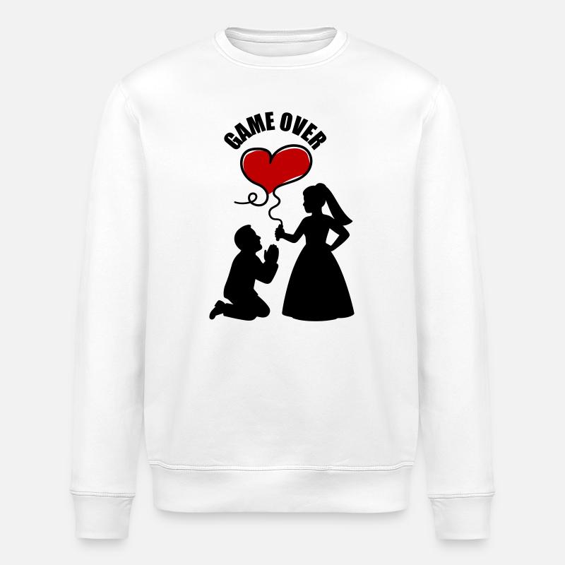 Mariage des mariés - Sweat bio ROLLER Stanley/Stella Unisexe - blanc