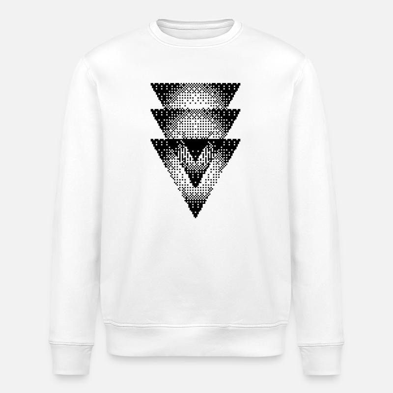 Conception des triangles - Sweat bio ROLLER Stanley/Stella Unisexe - blanc