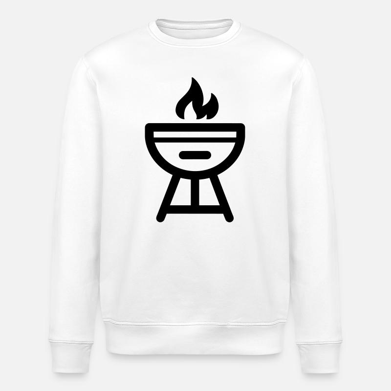 Barbecue - Stanley/Stella ROLLER Unisex Organic Sweatshirt - white