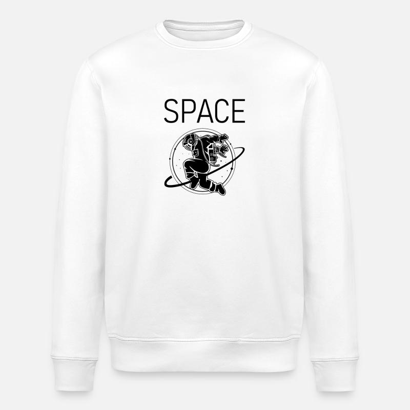 Astronaute de l’espace Weltraum Aliens - Sweat bio ROLLER Stanley/Stella Unisexe - blanc