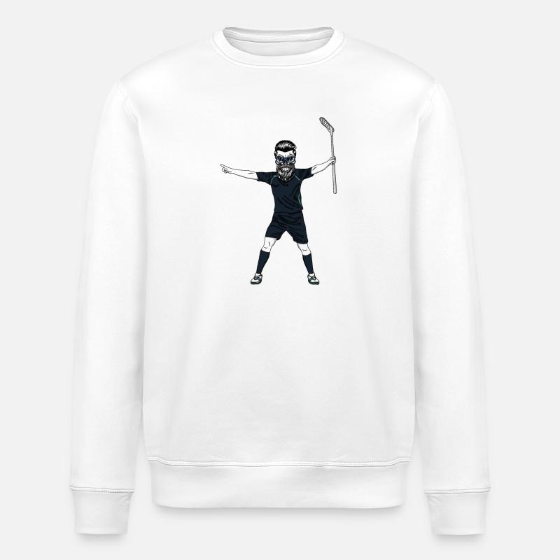 Skull Player - Stanley/Stella ROLLER Unisex Organic Sweatshirt - white