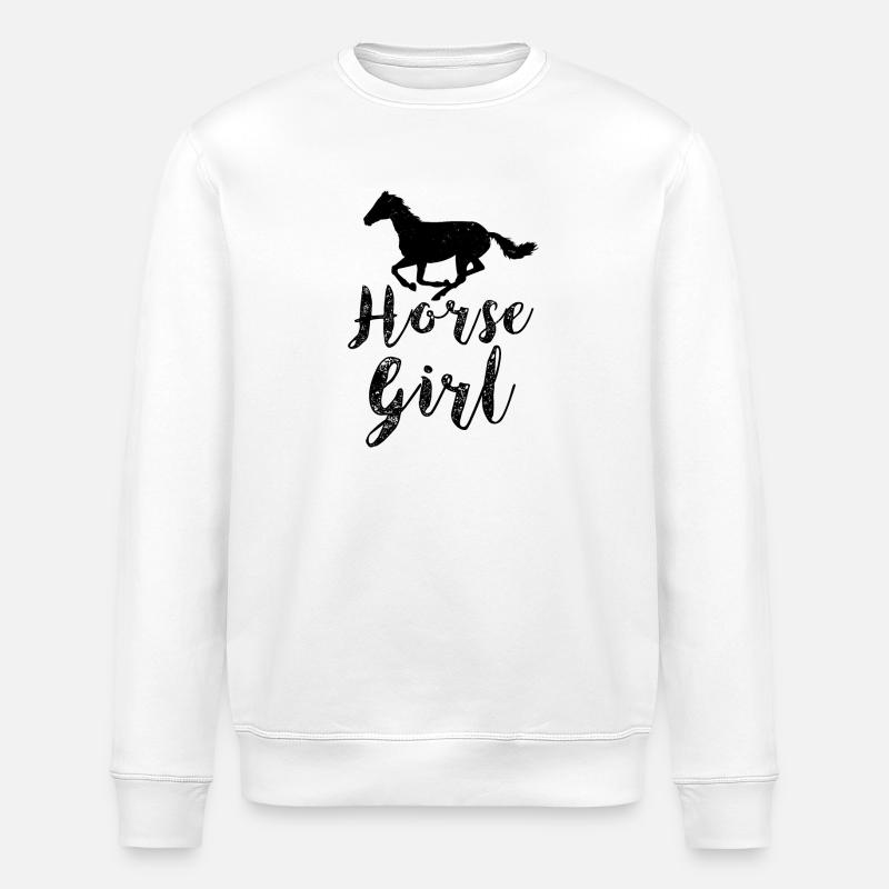 Fille de cheval - Sweat bio ROLLER Stanley/Stella Unisexe - blanc