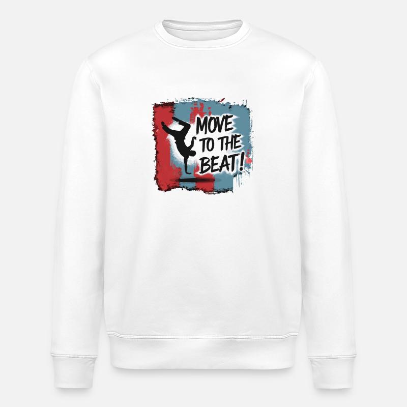 BREAK-TÄNZERIN - Stanley/Stella Unisex Bio-Sweatshirt ROLLER - Weiß