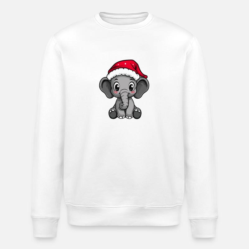 Mammut Weihnachten - Stanley/Stella Unisex Bio-Sweatshirt ROLLER - Weiß
