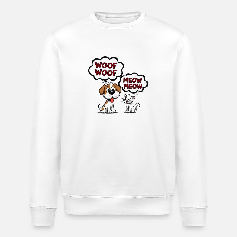 ANIMAUX DE COMPAGNIE MIGNONS - Sweat bio ROLLER Stanley/Stella Unisexe - blanc