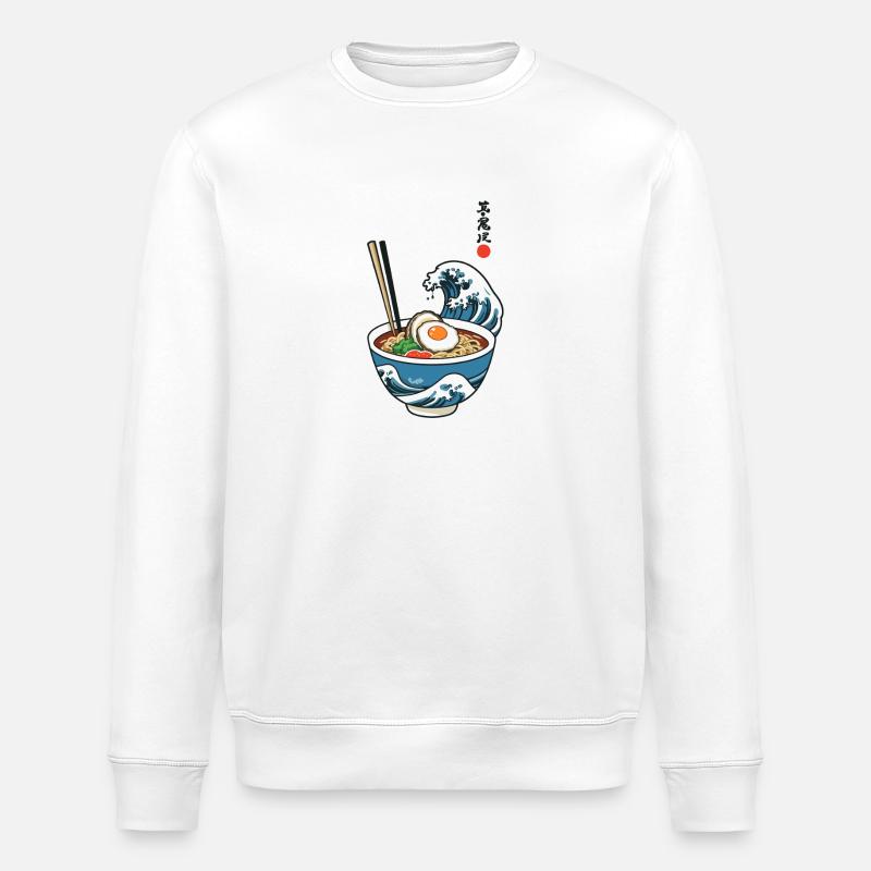 Ramen Ukiyo-e Esthétique Japonaise Rétro - Sweat bio ROLLER Stanley/Stella Unisexe - blanc
