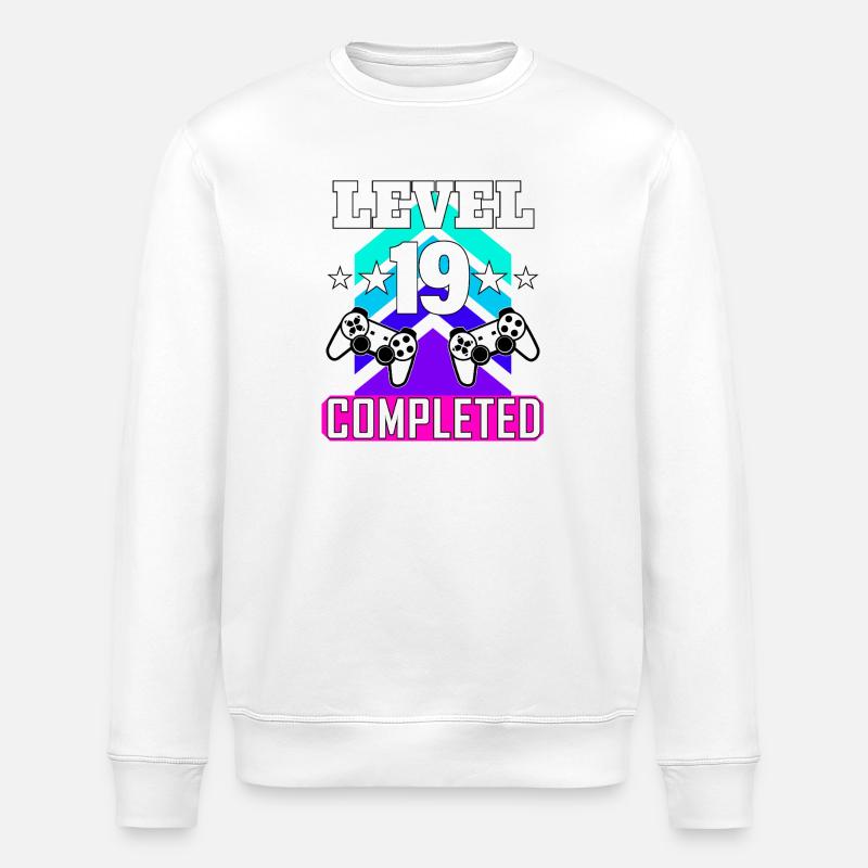 19 Anniversaire - Sweat bio ROLLER Stanley/Stella Unisexe - blanc