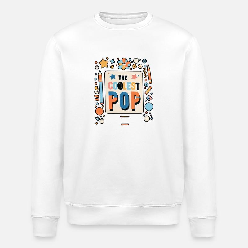 The Coolest Pop 7 - Stanley/Stella Unisex Bio-Sweatshirt ROLLER - Weiß